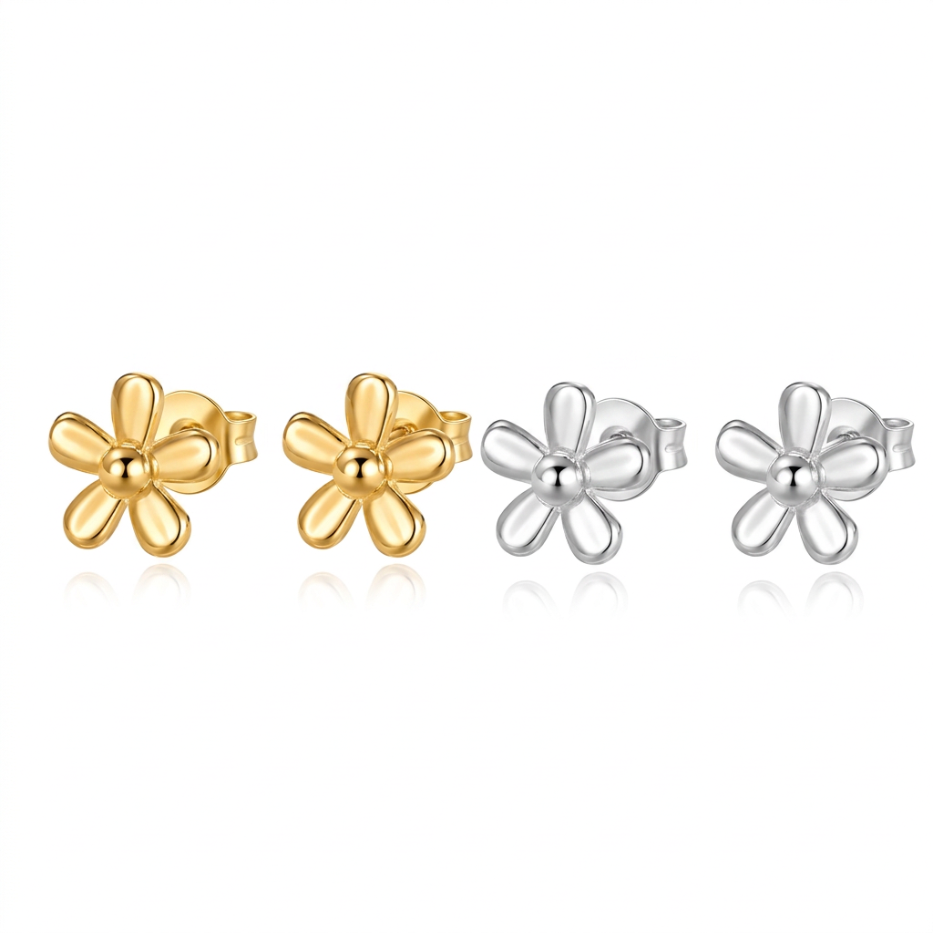 Aretes Flor de Botón II