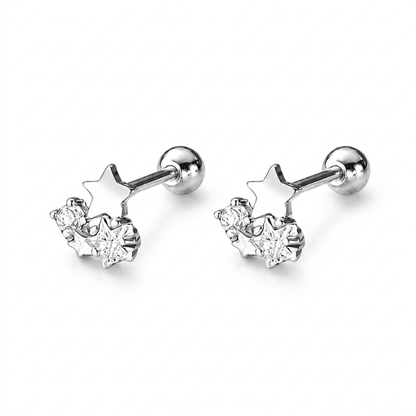 Aretes Estrella de Zirconia