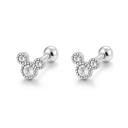 Aretes Ratoncito con Zirconias