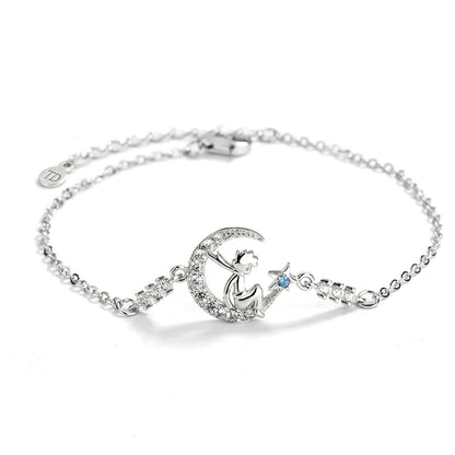Pulsera Luna y Estrella Brillante
