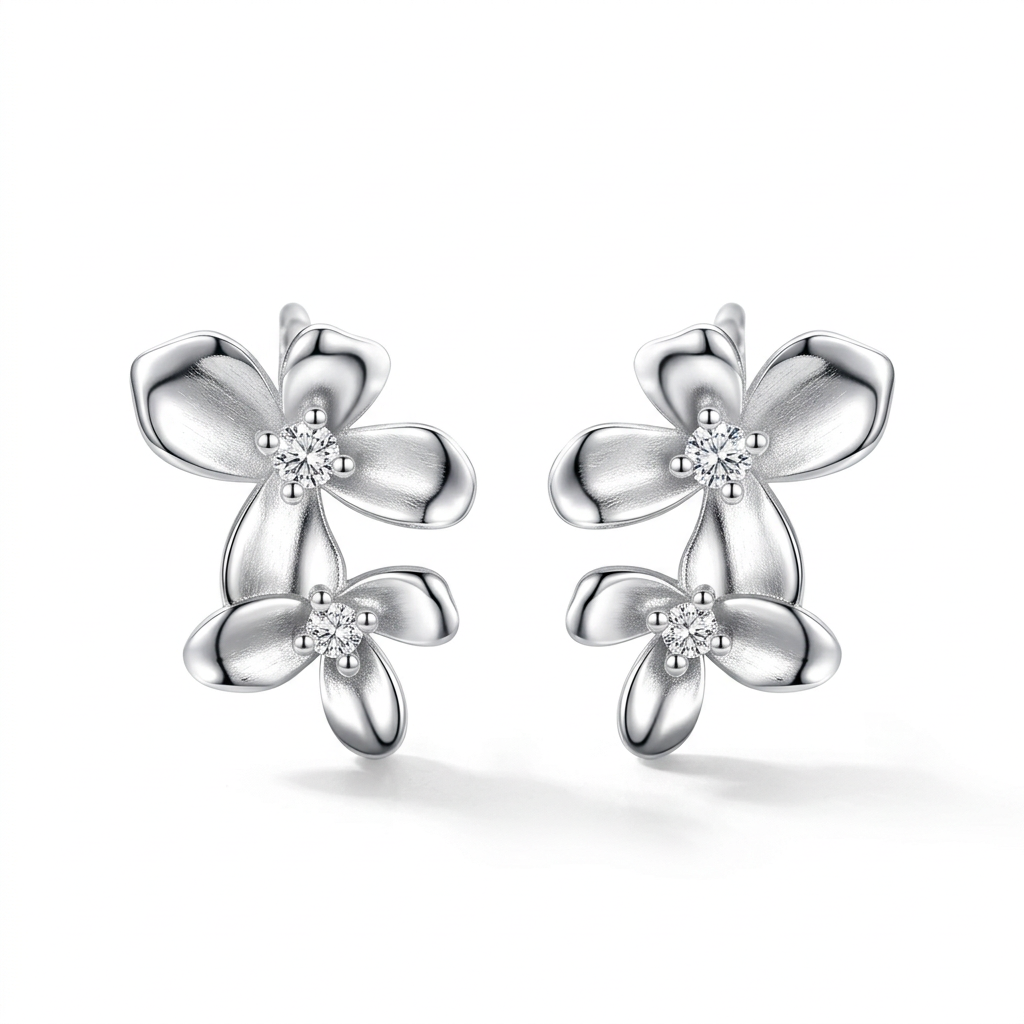 Aretes Flor de Gardenia