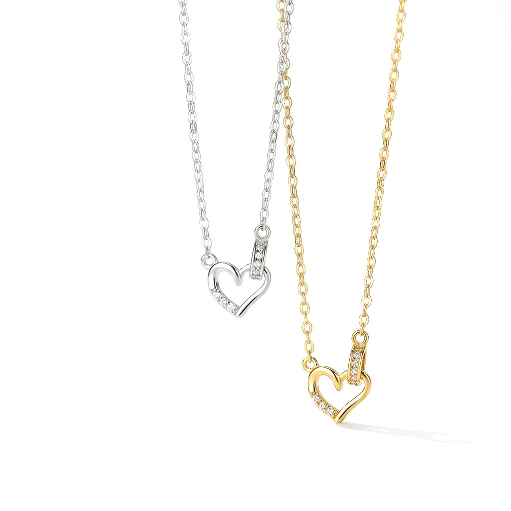 Collar Corazón con Zirconias