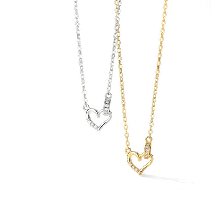 Collar Corazón con Zirconias