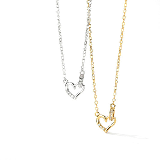 Collar Corazón con Zirconias