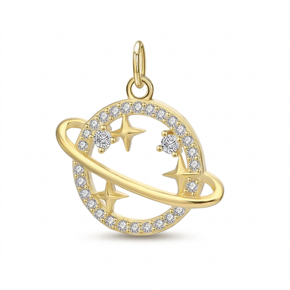 Dije Planeta y Estrella Brillante