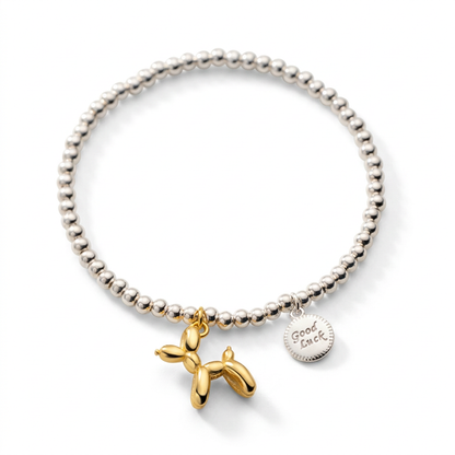 Pulsera Elástica Perrito de Globo con Esferas