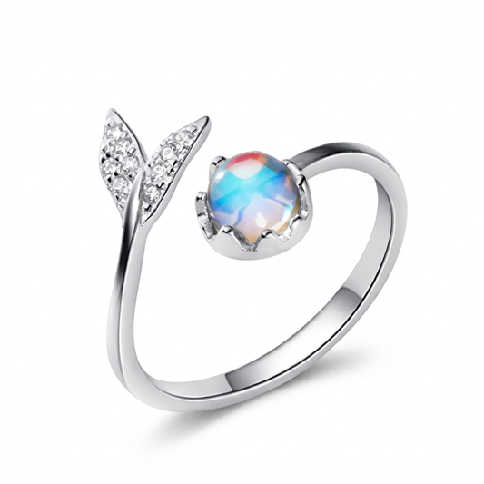 Anillo Cola de Sirena Azul