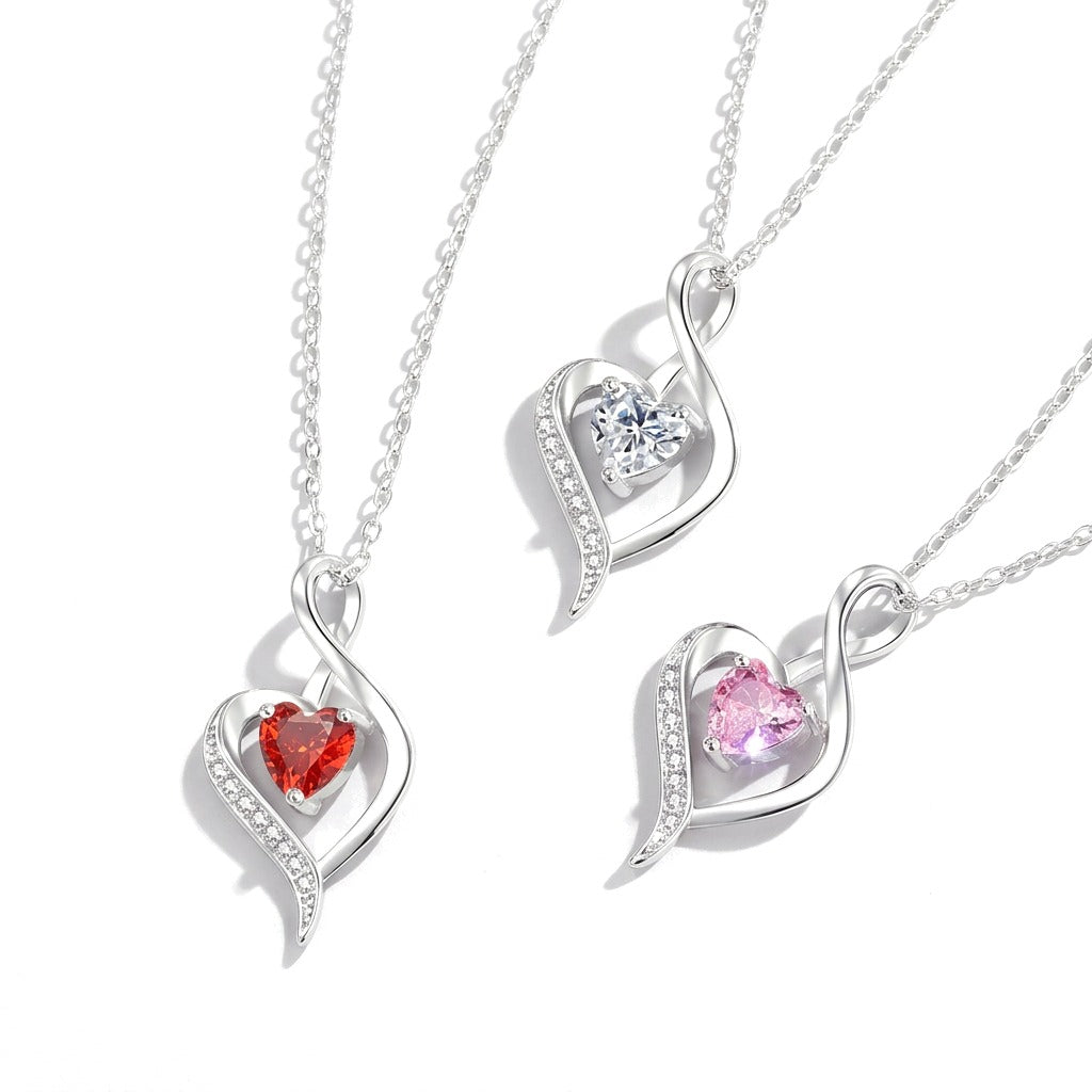 Collar Corazón con Piedra de Corazón