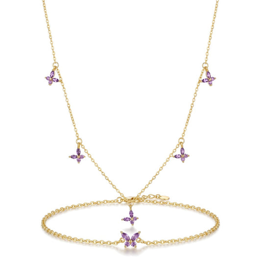 Pulsera o Collar Mariposa con Zirconias