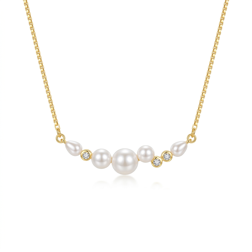 Collar de Perla y Zirconias