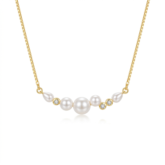 Collar de Perla y Zirconias