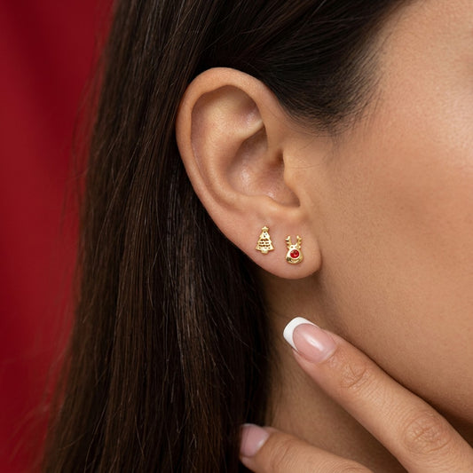 Juego de Aretes Navideños