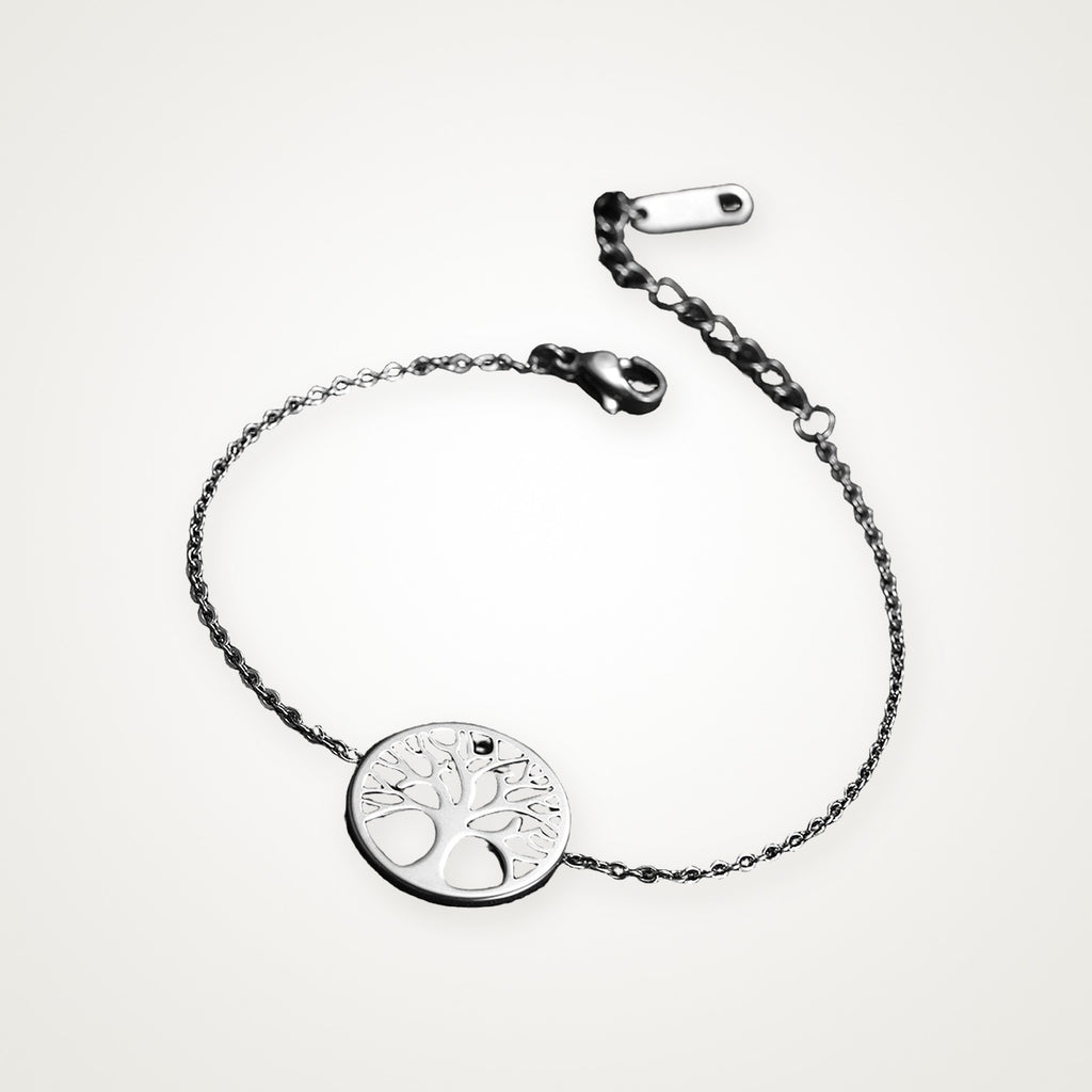 Pulsera Árbol de la vida plateada