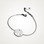 Pulsera Árbol de la vida plateada