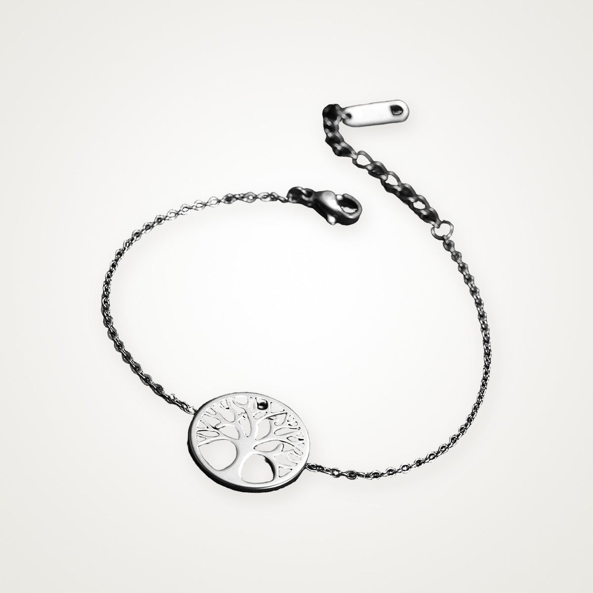 Pulsera Árbol de la vida plateada