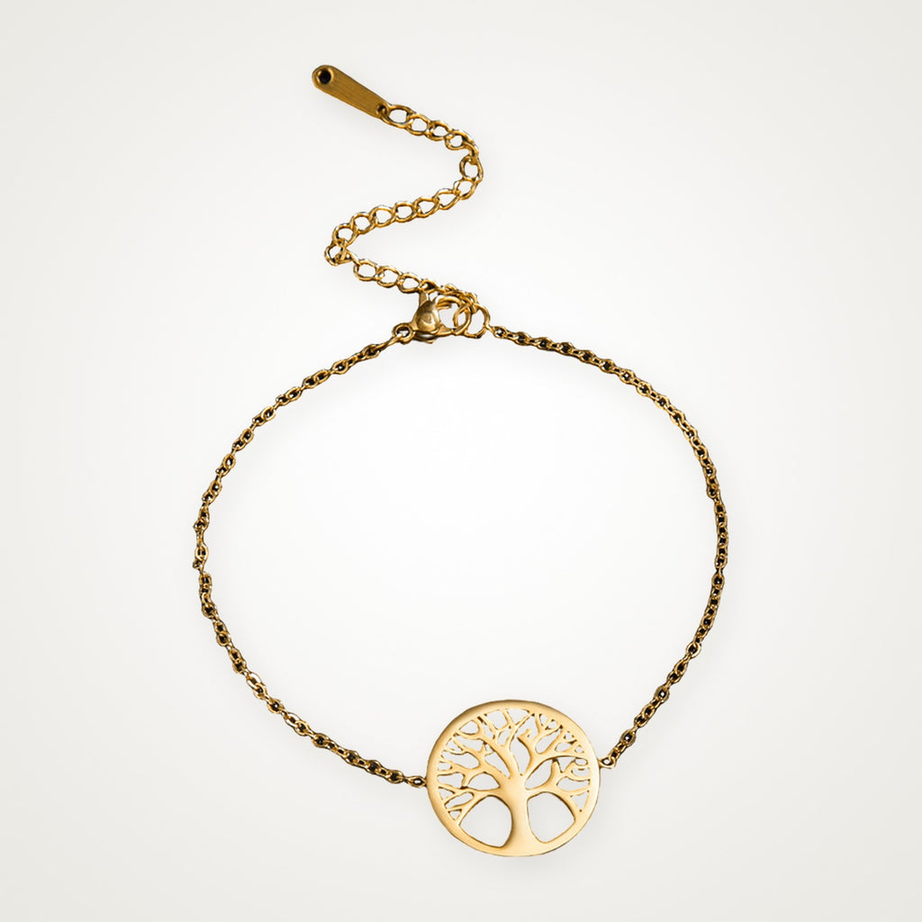 Pulsera Árbol de la vida dorada