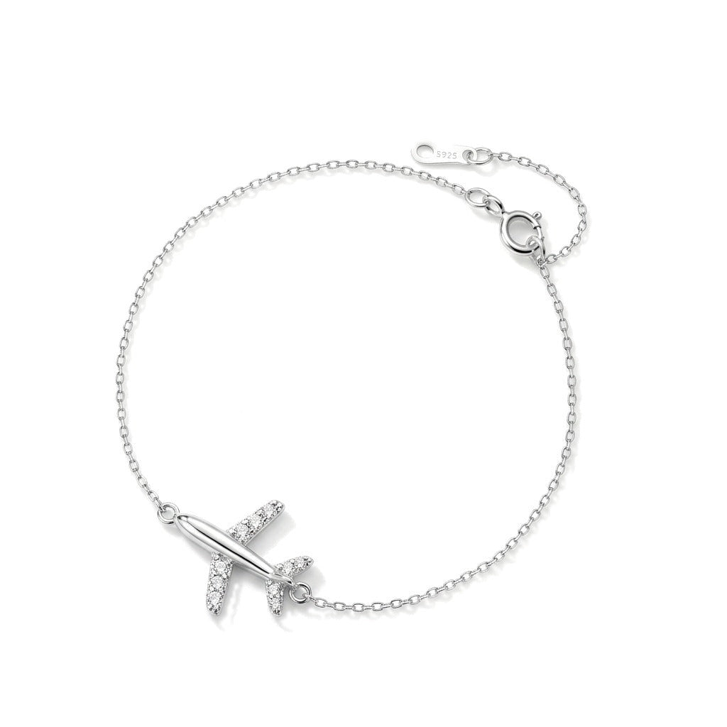 Pulsera Avión con Zirconias