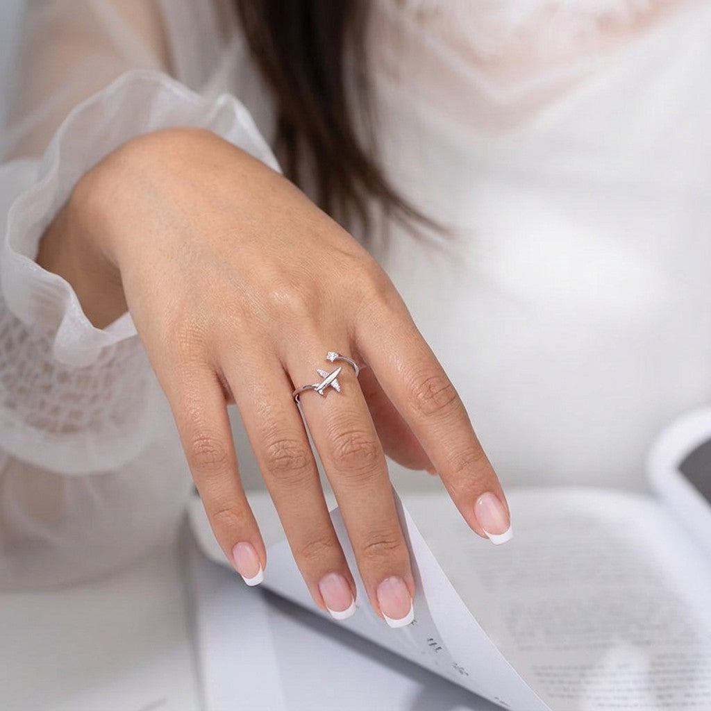 Pulsera Avión con Zirconias