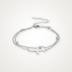 Pulsera Avioncito plateada