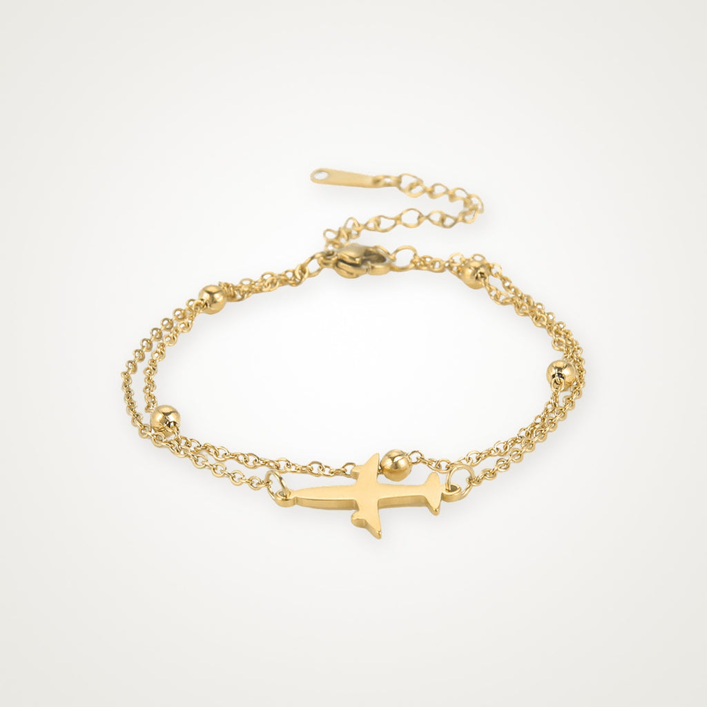 Pulsera Avioncito dorada