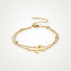 Pulsera Avioncito dorada
