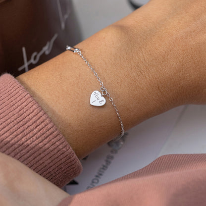 Pulsera Cadena Clip con Corazón