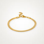 Pulsera Cadena serpiente dorada