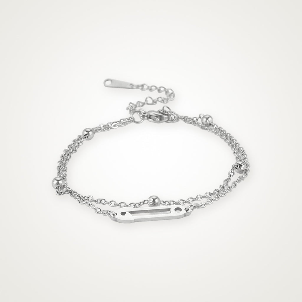 Pulsera Clip plateada