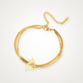 Pulsera Colibrí con serpiente dorada