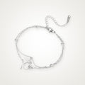 Pulsera Colibrí doble plateada
