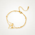 Pulsera Colibrí doble dorada