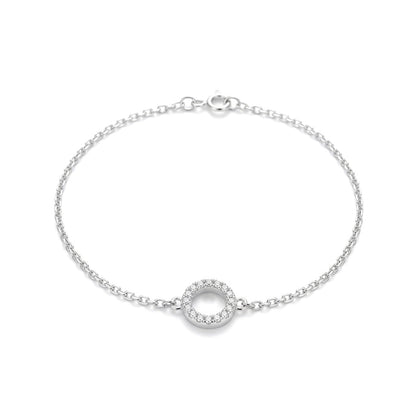 Pulsera con Círculo en Plateado o Dorado