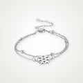 Pulsera Copo de nieve plateada