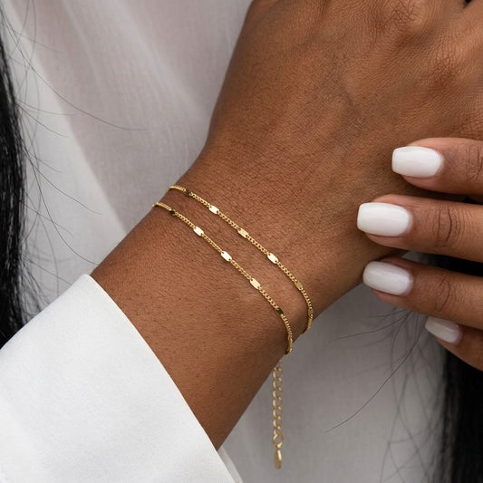 Pulsera Doble Cadena