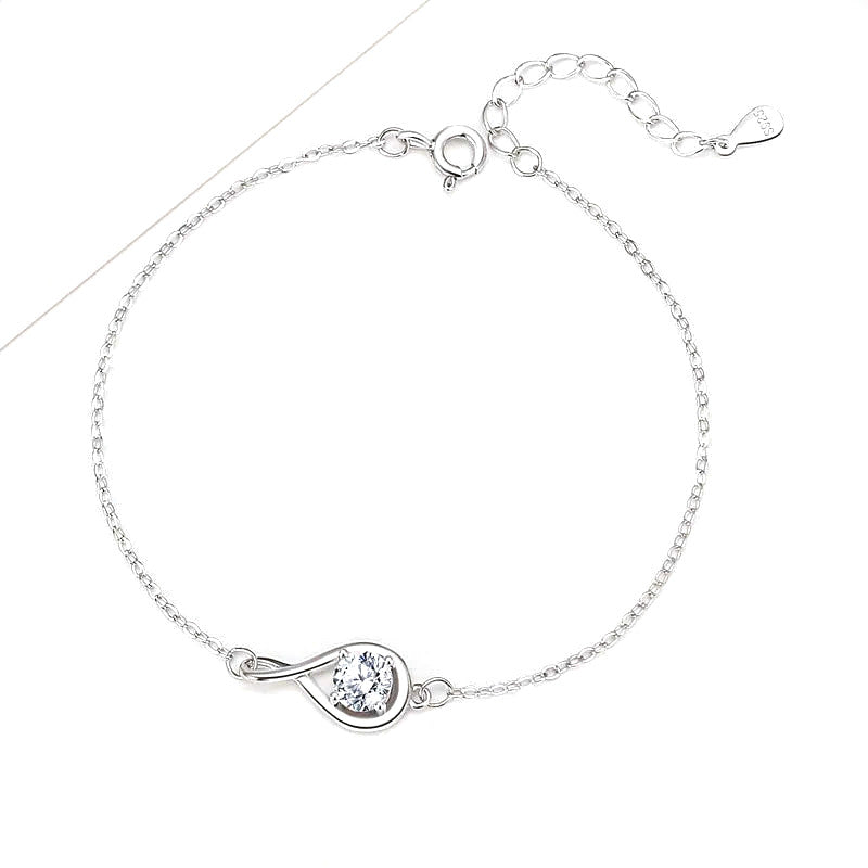 Pulsera Infinito con Zirconia de Color