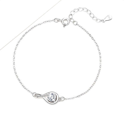 Pulsera Infinito con Zirconia de Color