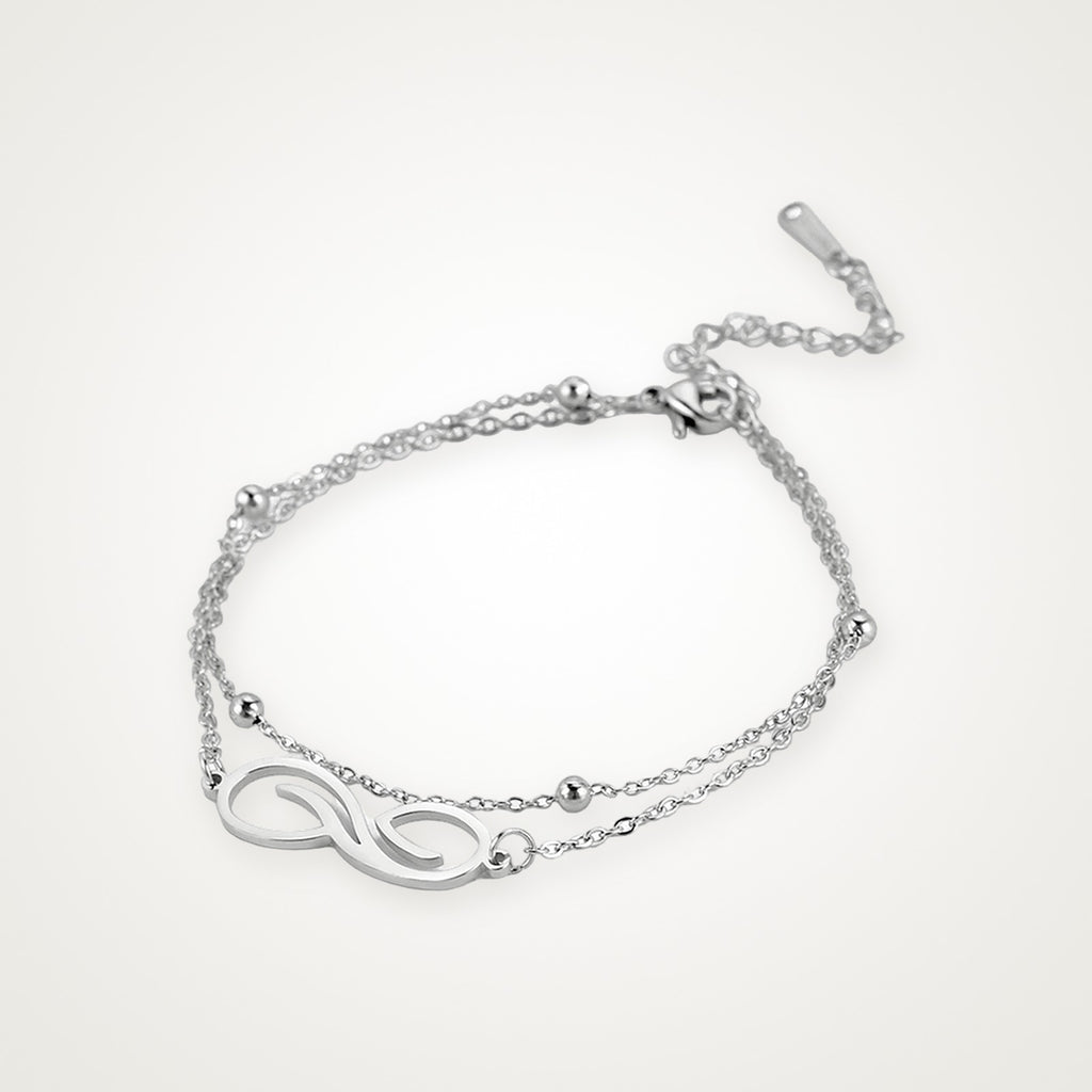 Pulsera Infinito plateada