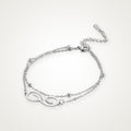 Pulsera Infinito plateada