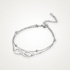 Pulsera Infinito plateada