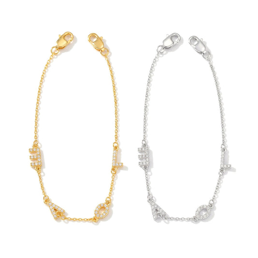 Pulsera LOVE con Zirconias