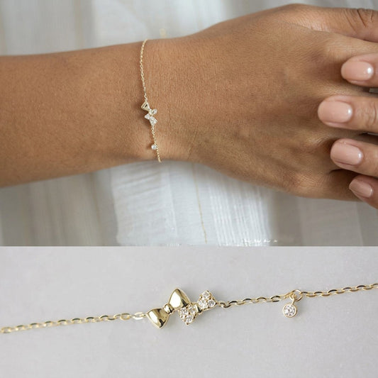 Pulsera Luna, Estrella, Círculo o Moño