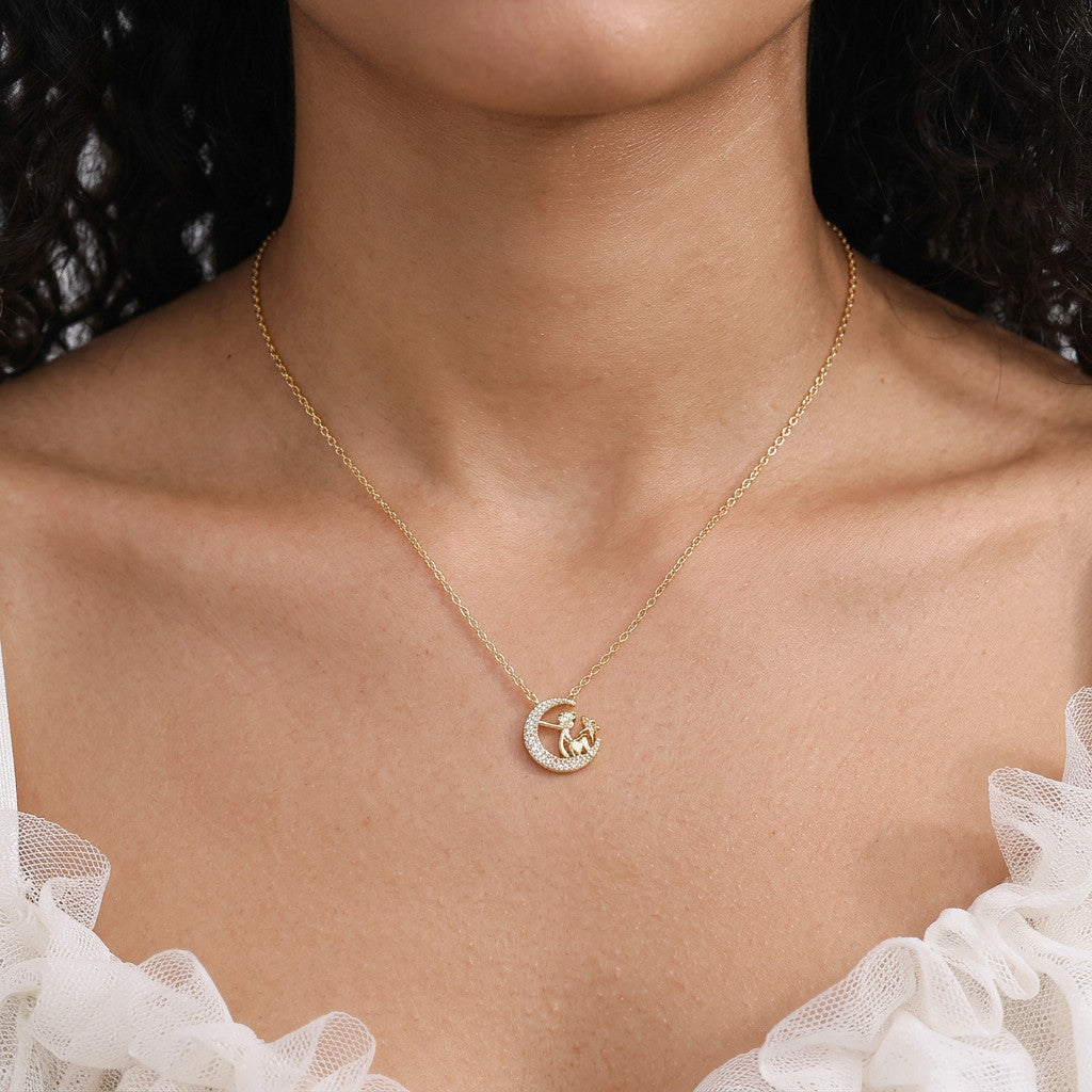 Pulsera Luna y Estrella Brillante