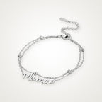 Pulsera Mamá plateada