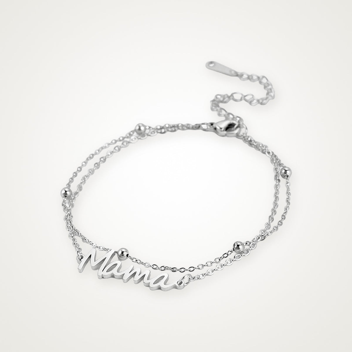 Pulsera Mamá plateada