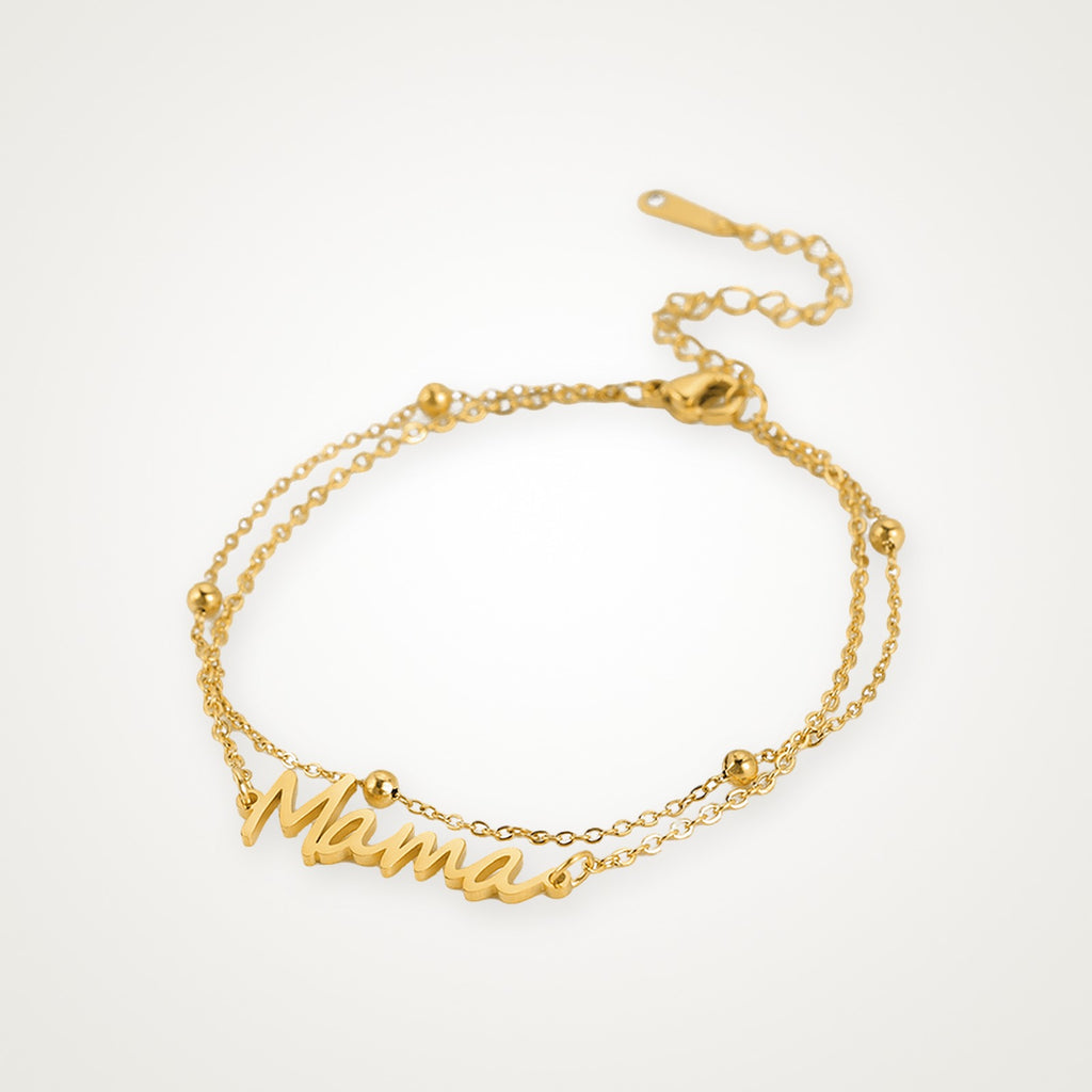 Pulsera Mamá dorada
