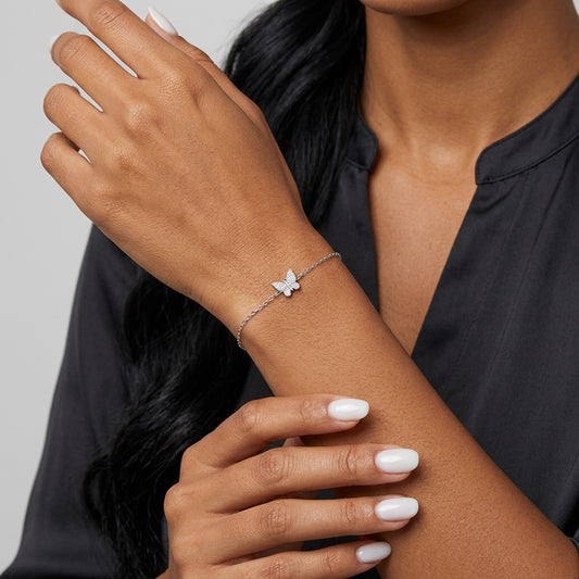 Pulsera Mariposa con Zirconias