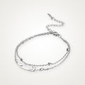 Pulsera Pluma plateada