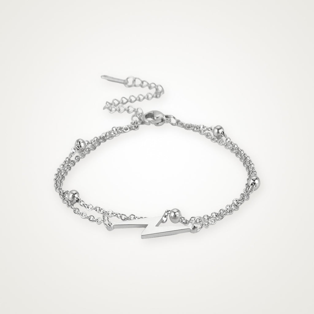 Pulsera Rayo plateada