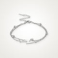 Pulsera Rayo plateada