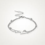 Pulsera Rayo plateada